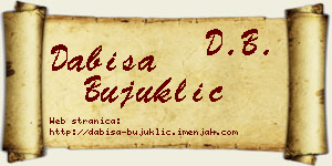 Dabiša Bujuklić vizit kartica